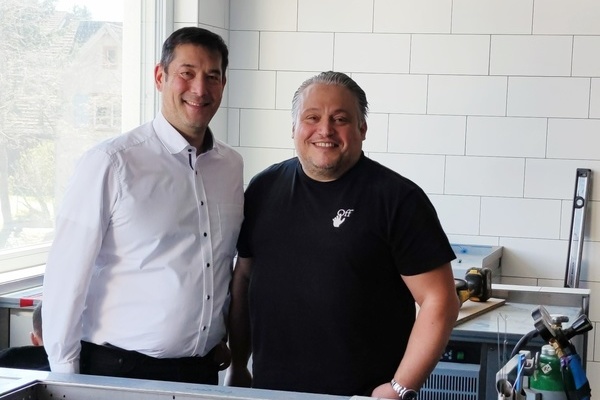 B&uuml;rgermeister Markus Hollemann und Past K&ouml;nig Raffaele Solito