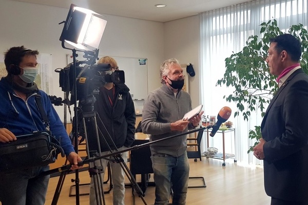 Zdf im Interview mit B&uuml;rgermeister Markus Hollemann