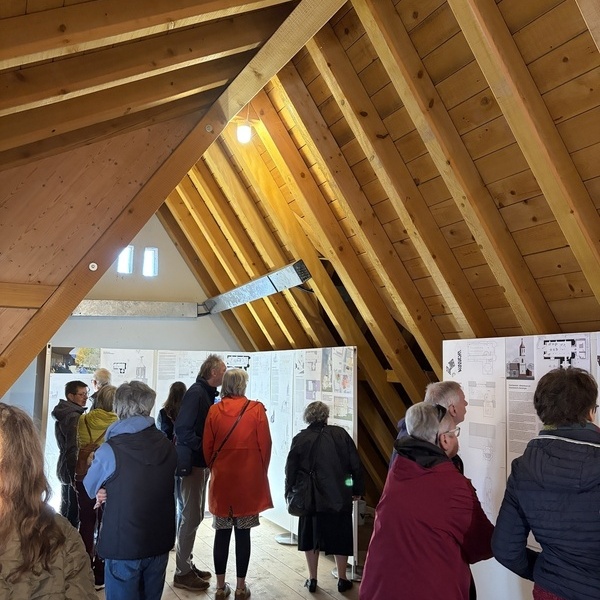 Zukunft Storchenturm IMG_6454 - Die studentischen Entwurfe zur Zukunft des Storchenturms waren im Dachboden ausgestellt. Foto: Gemeinde Denzlingen
